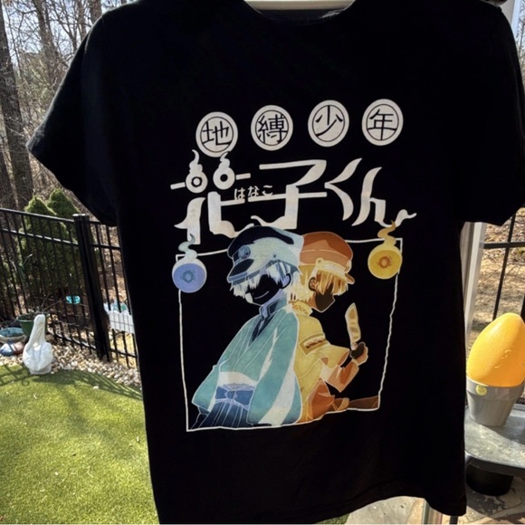 goodie two sleeves Tops - Toilet-Bound Hanako-kun T-Shirt – Official Anime Graphic Tee  Black Unisex Small